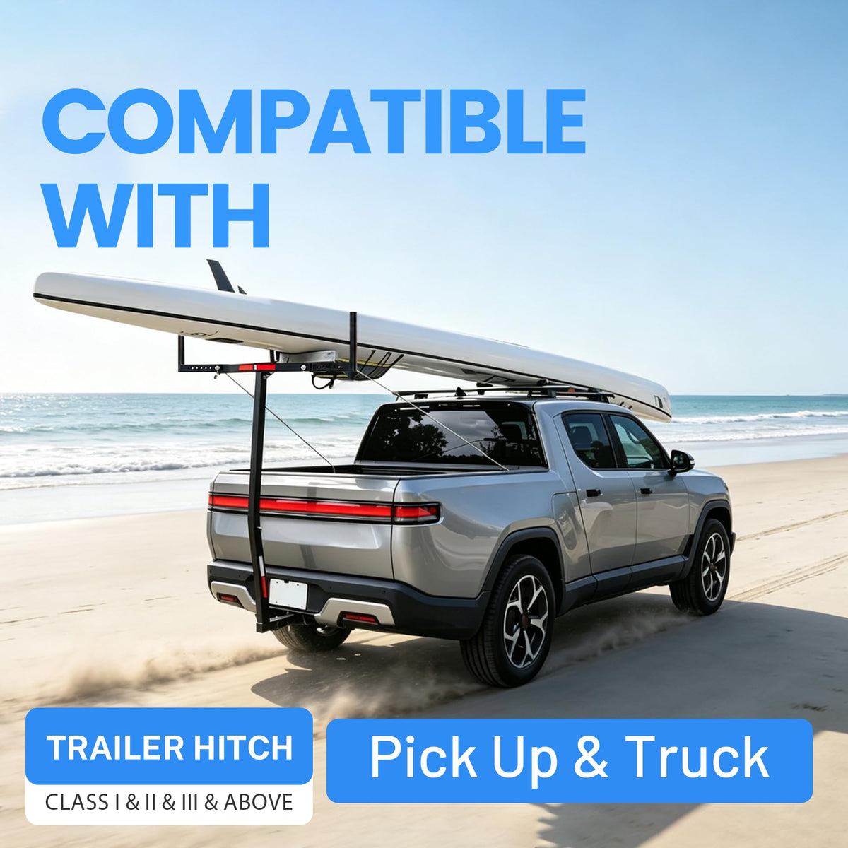 Truck Bed Extender Hitch Mount Extension Rack V3547