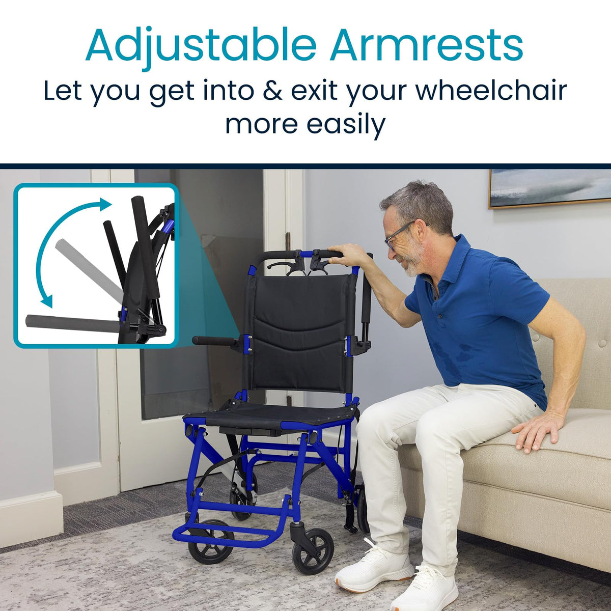 Ultra-Lightweight Transport Wheelchair N4449