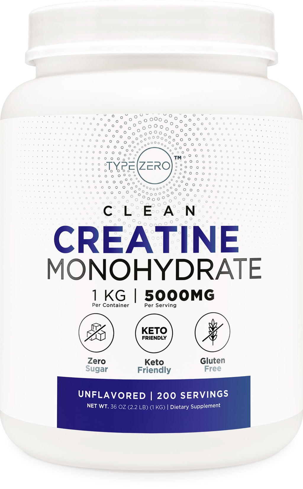 Unflavored Micronized Creatine Monohydrate 1 KG P4540