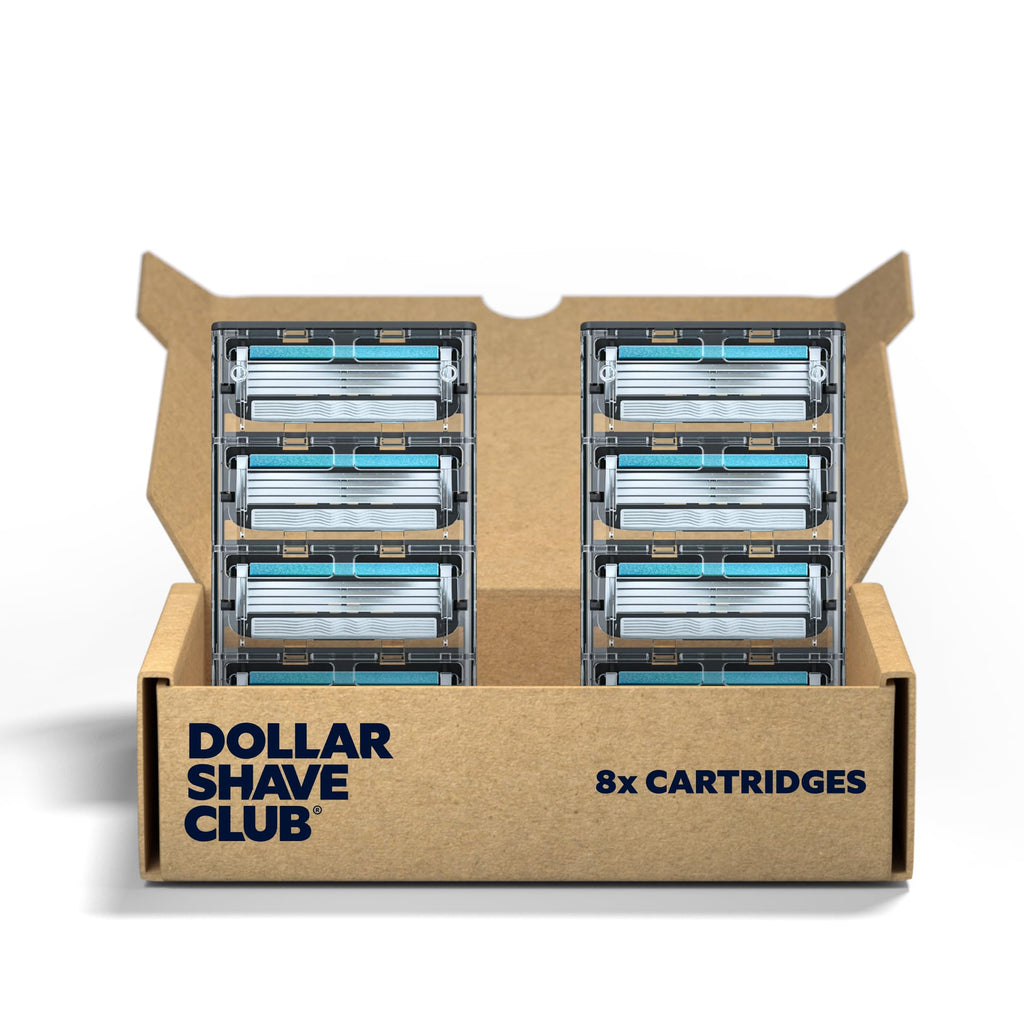 4 Blade Razor Refill Cartridges 8 Count and Shaving Kit K3291