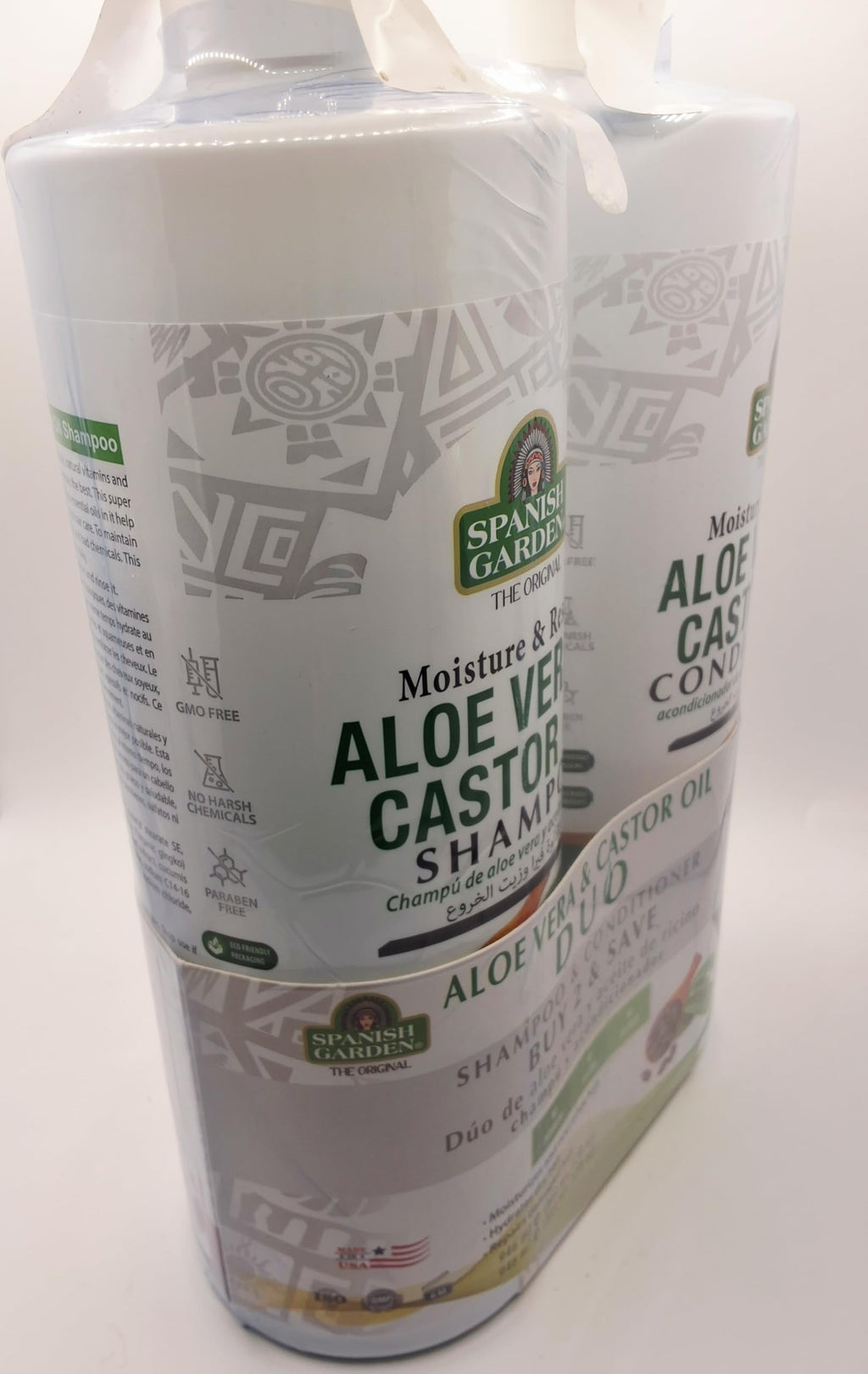 Aloe Vera & Castor Oil Shampoo and Conditioner Set B5419