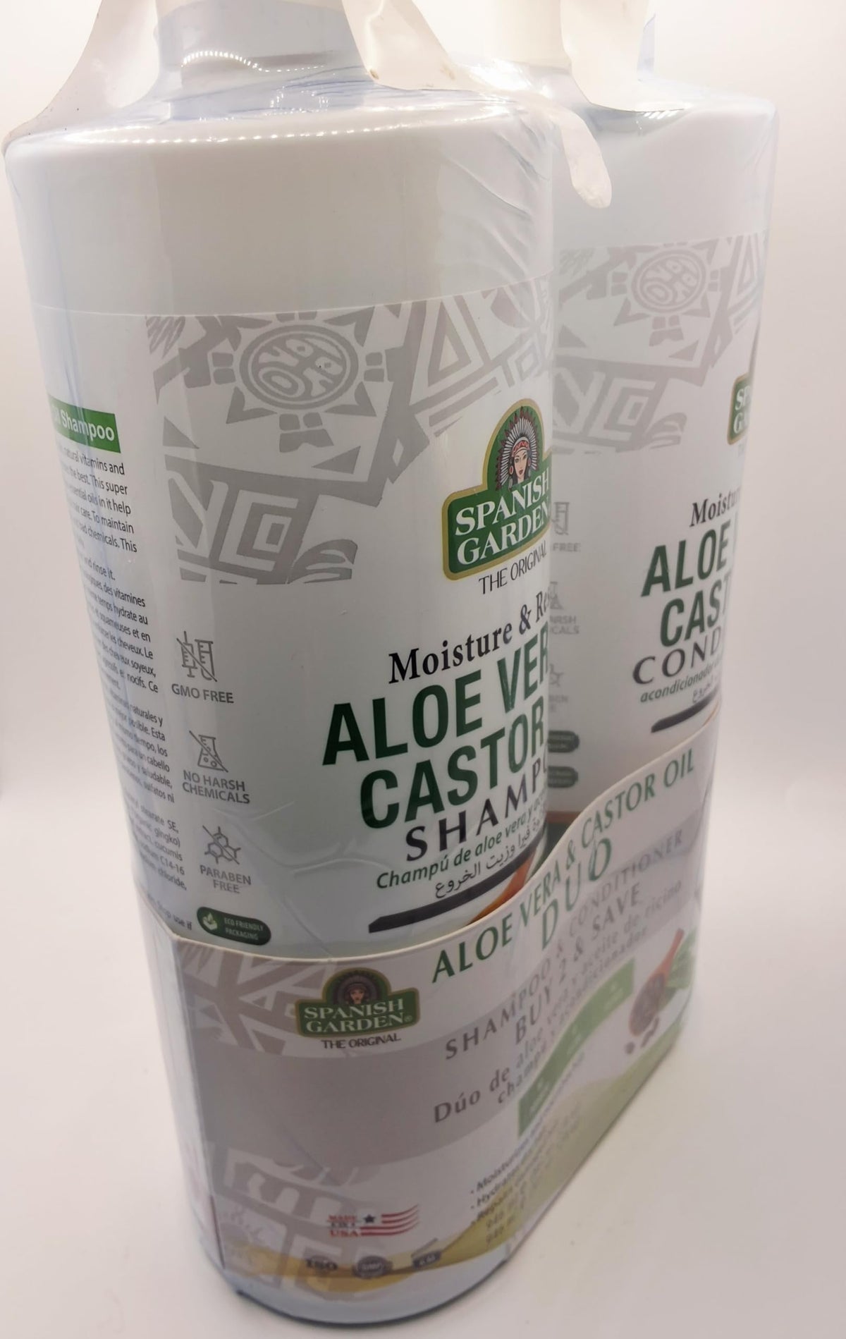 Aloe Vera & Castor Oil Shampoo and Conditioner Set B5419