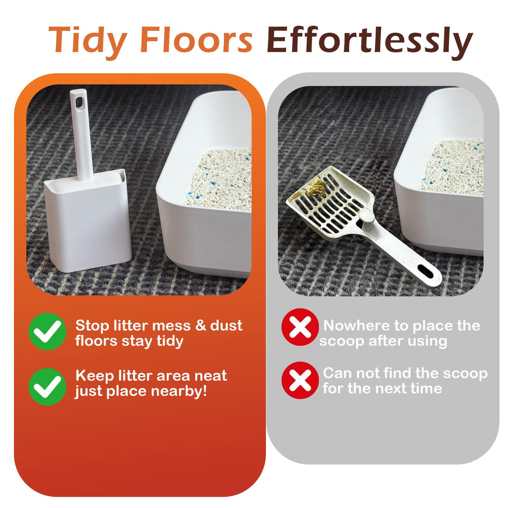 2 in 1 Cat Litter Scoop with Holder Stand Y203