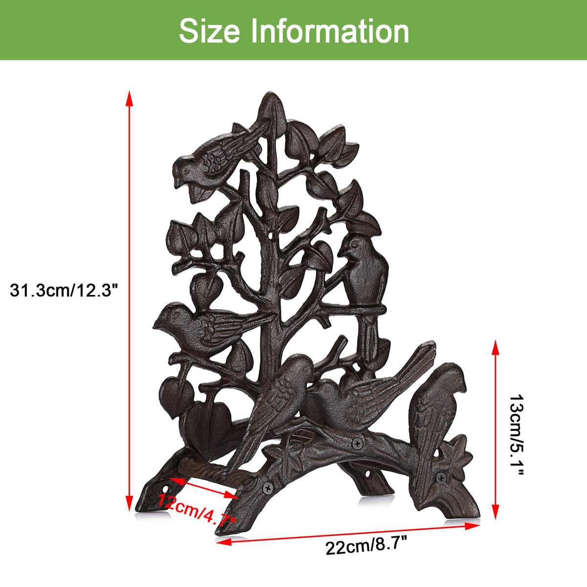 Cast Iron Wall Mount Garden Hose Holder B42996