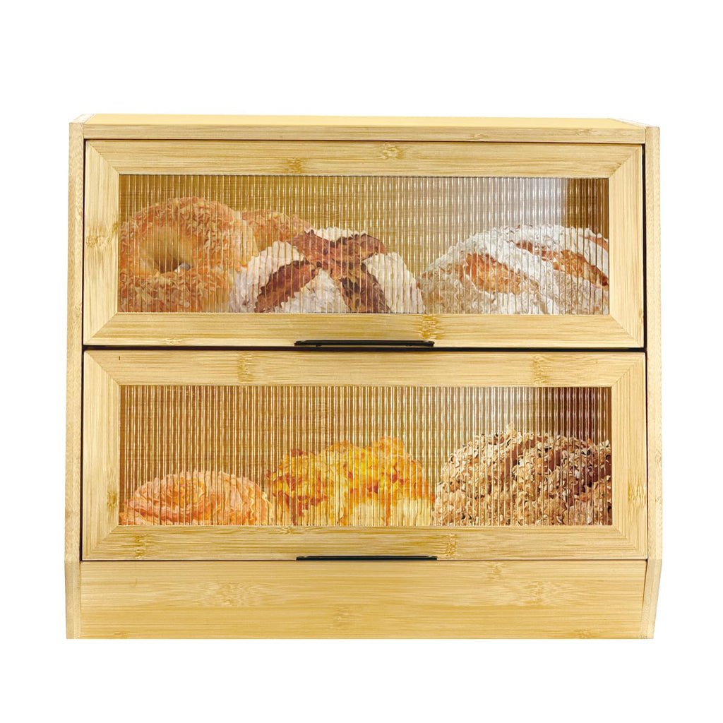 Wooden Bread Box with Window B47248
