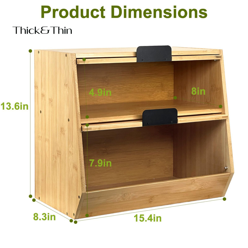 Wooden Bread Box with Window B47248