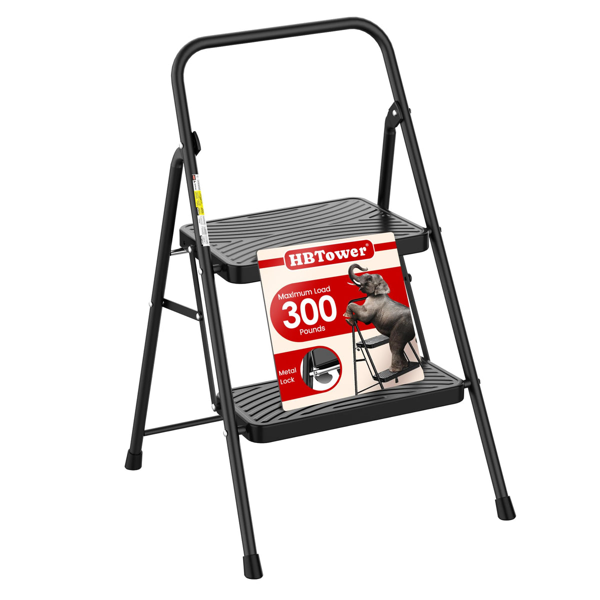 2 Step Ladder with Anti-Slip Pedal H5413