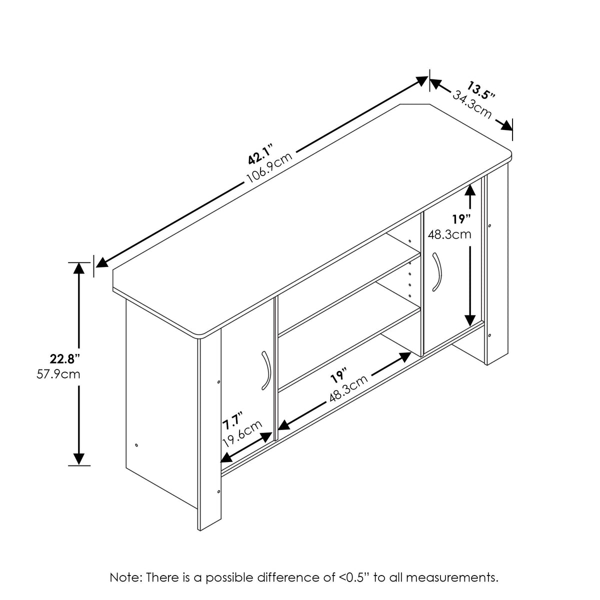Espresso TV Stand Entertainment Center C532661