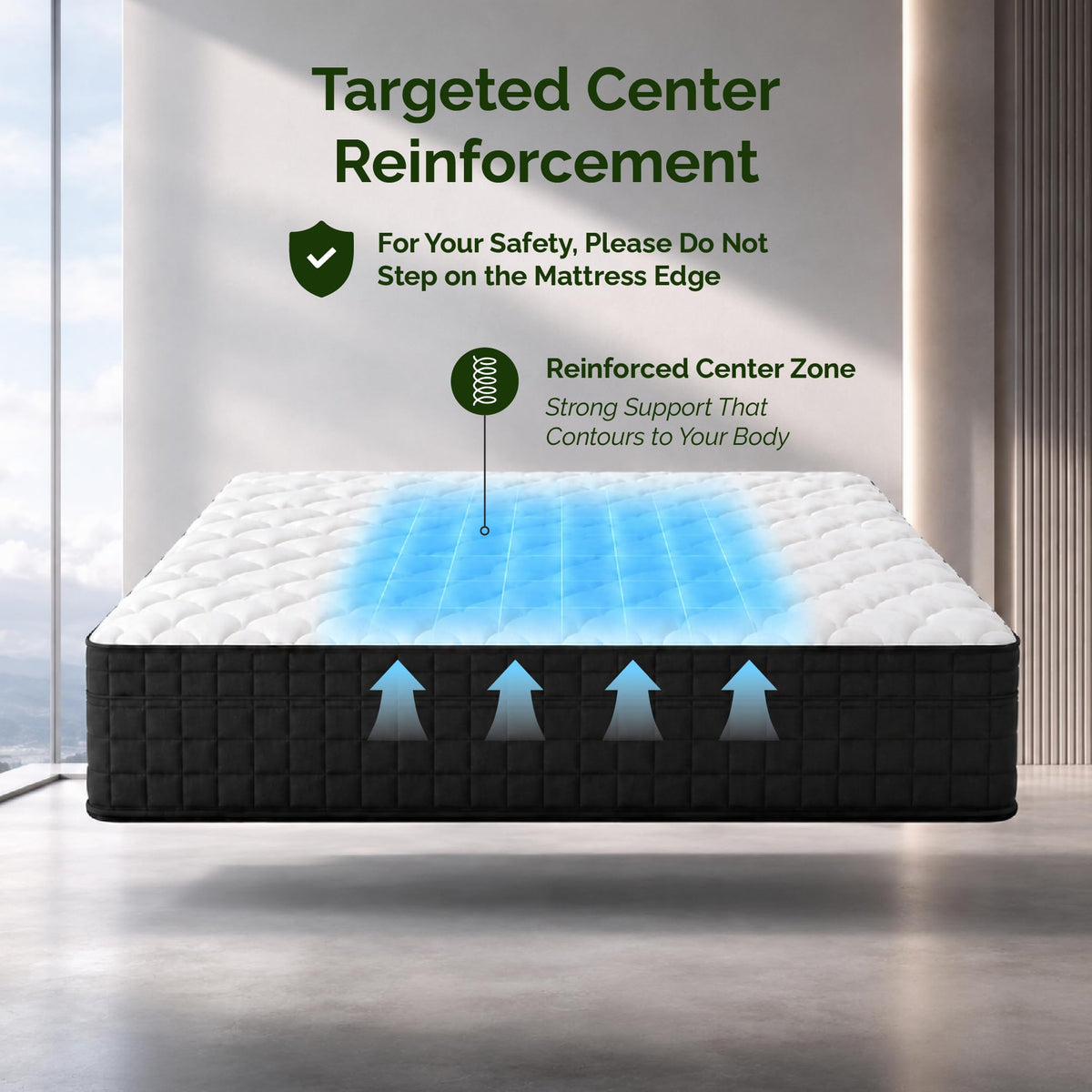 Full Size 12 Inch Hybrid Innerspring Mattress L678