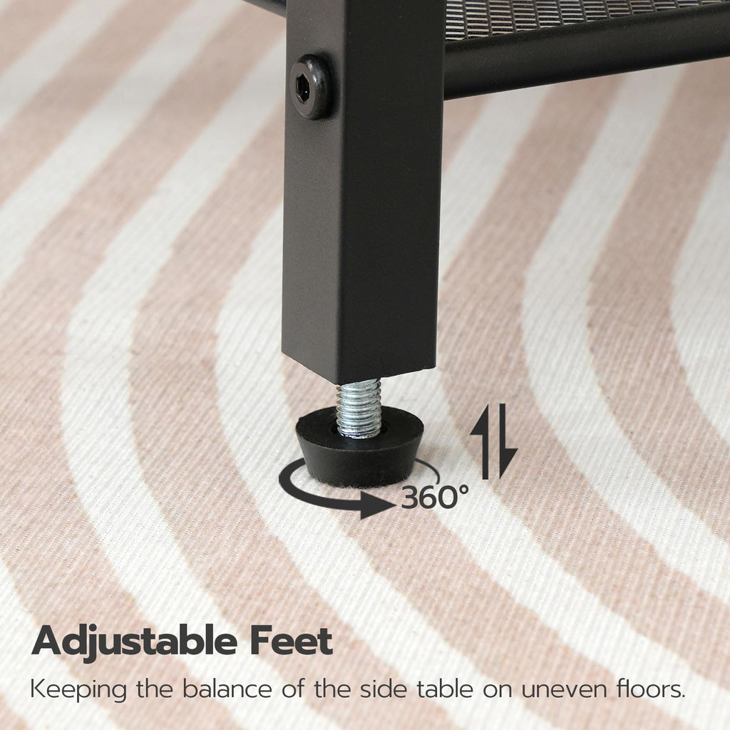 Tall End Table with Charging Station N773