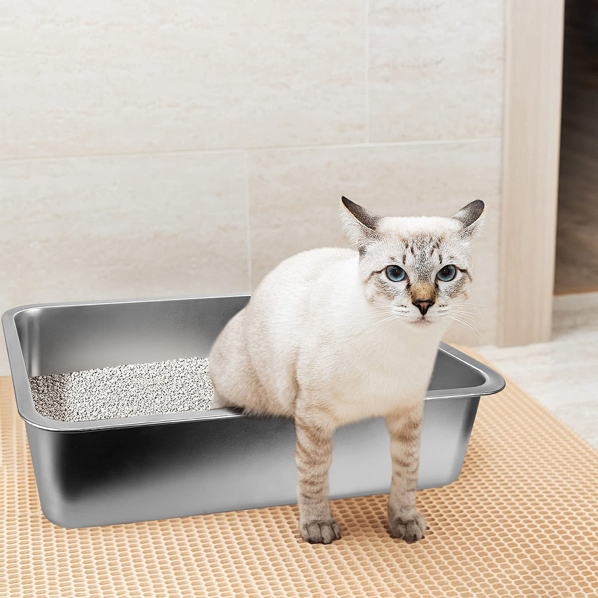 Stainless Steel Litter Box Z105223
