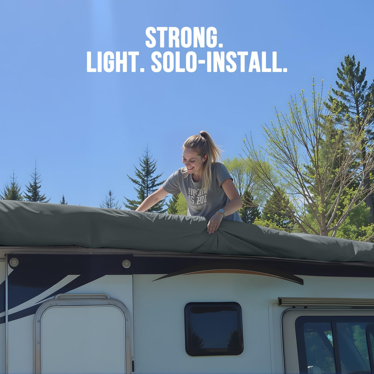 Heavy Duty RV Cover Fits 27-30ft Travel Trailers B193543