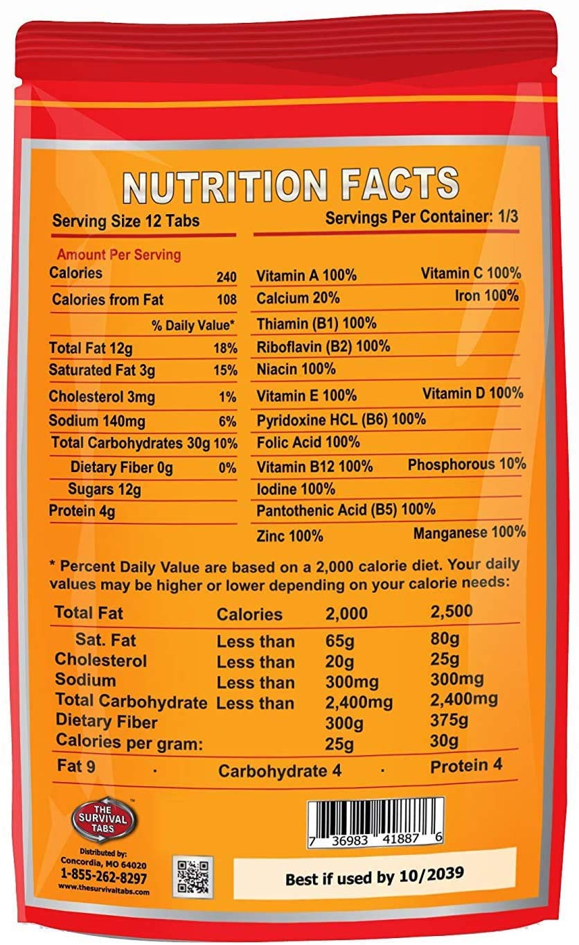Chocolate High-Protein Survival Tabs X929090