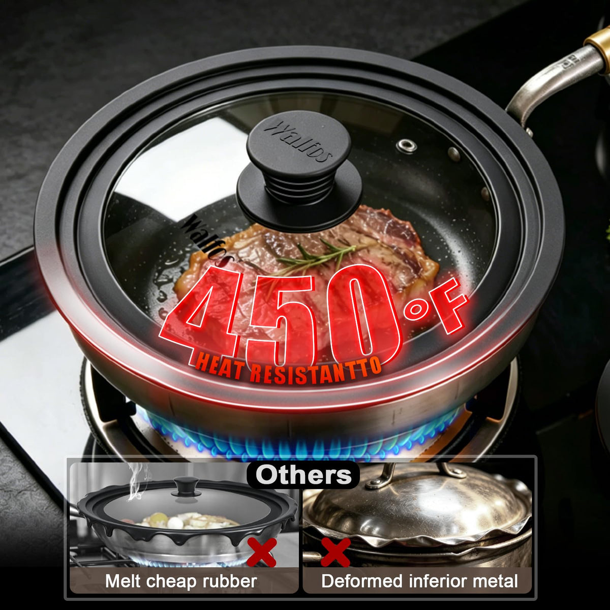 Tempered Glass Universal Lid for Pots, Pans and Skillets P98548