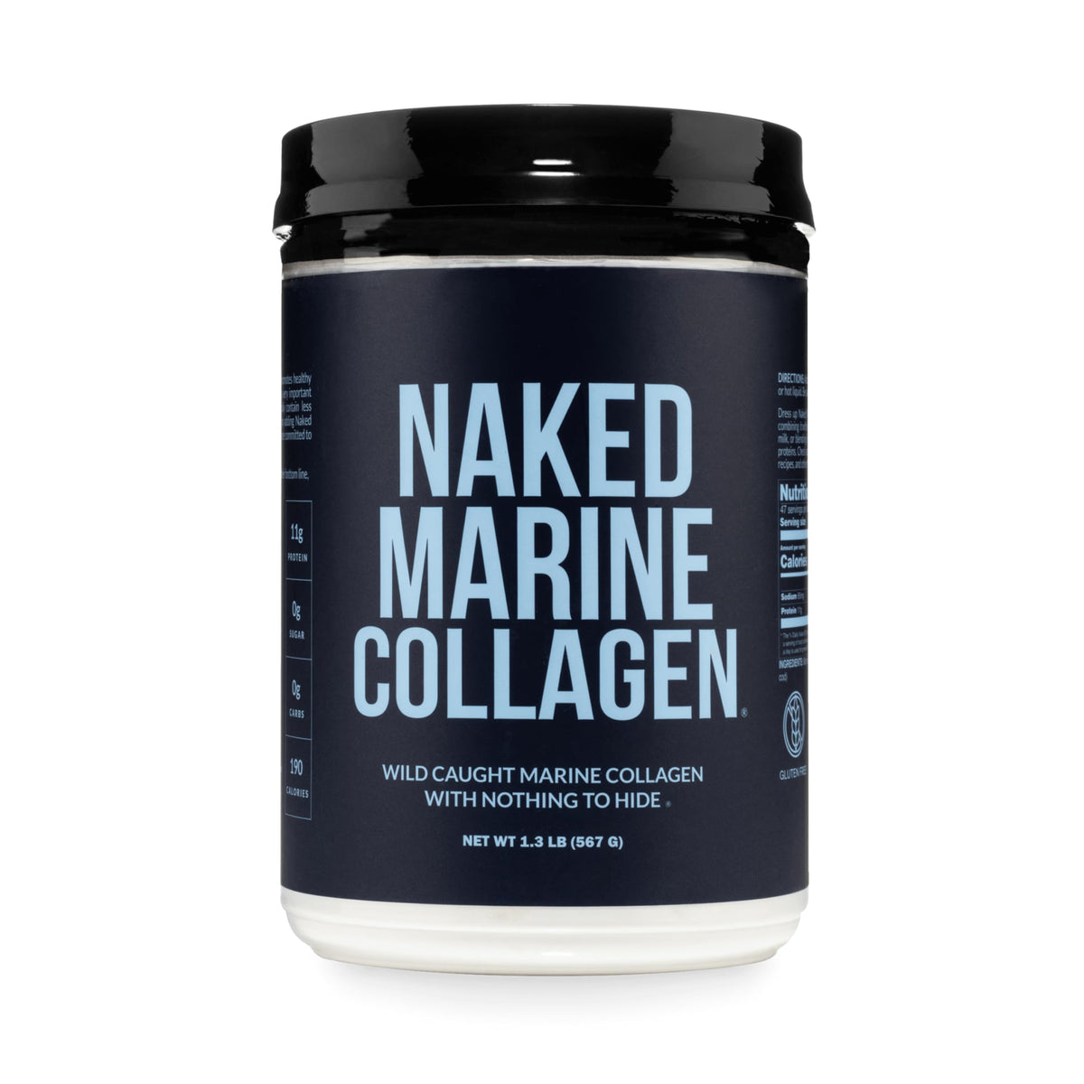 Unflavored Marine Collagen Peptides Protein Powder 47 Servings S3422