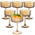 Amber 13oz Glass Coupes Set Of 6 P3925