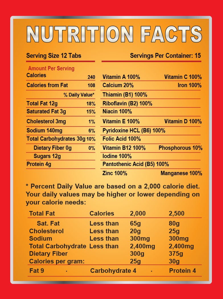 Chocolate High-Protein Survival Tabs X929090