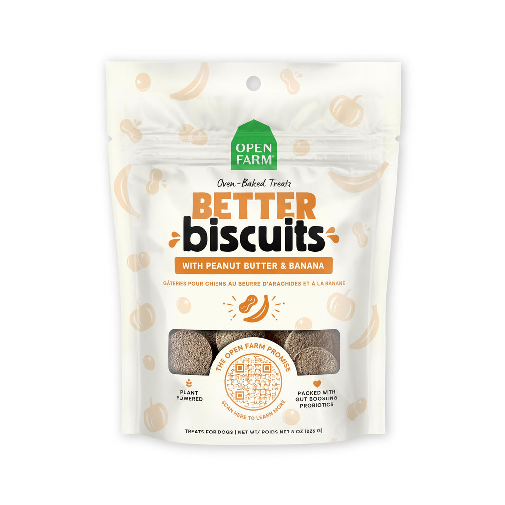 Peanut Butter & Banana Dog Treats 8oz Pouch S354