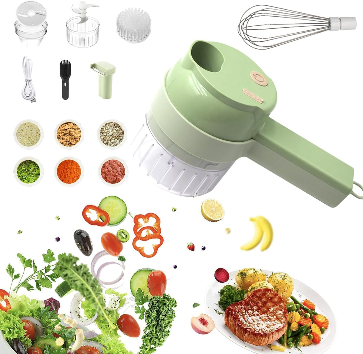 Portable Wireless Electric Vegetable Chopper O1576