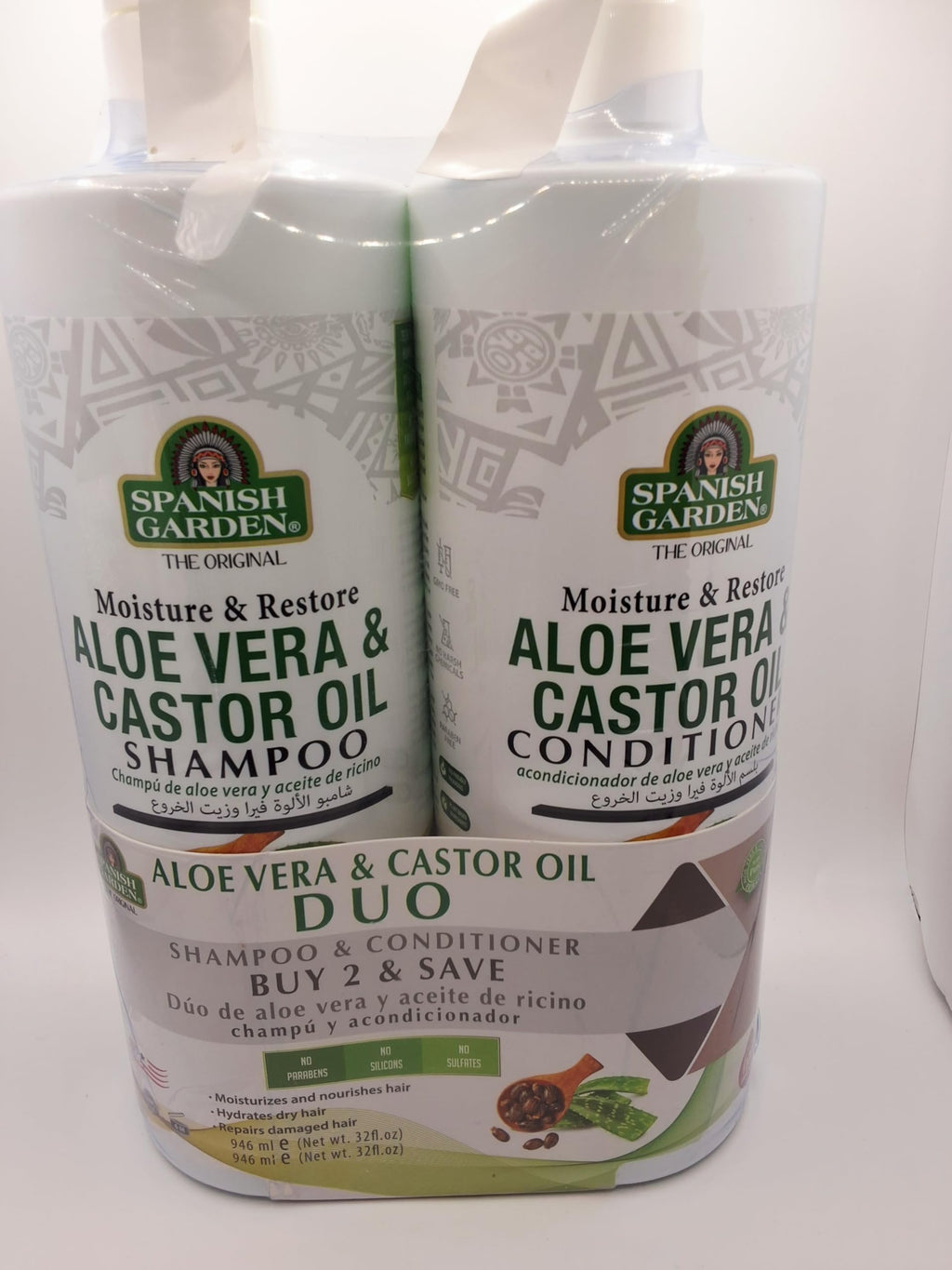 Aloe Vera & Castor Oil Shampoo and Conditioner Set B5419