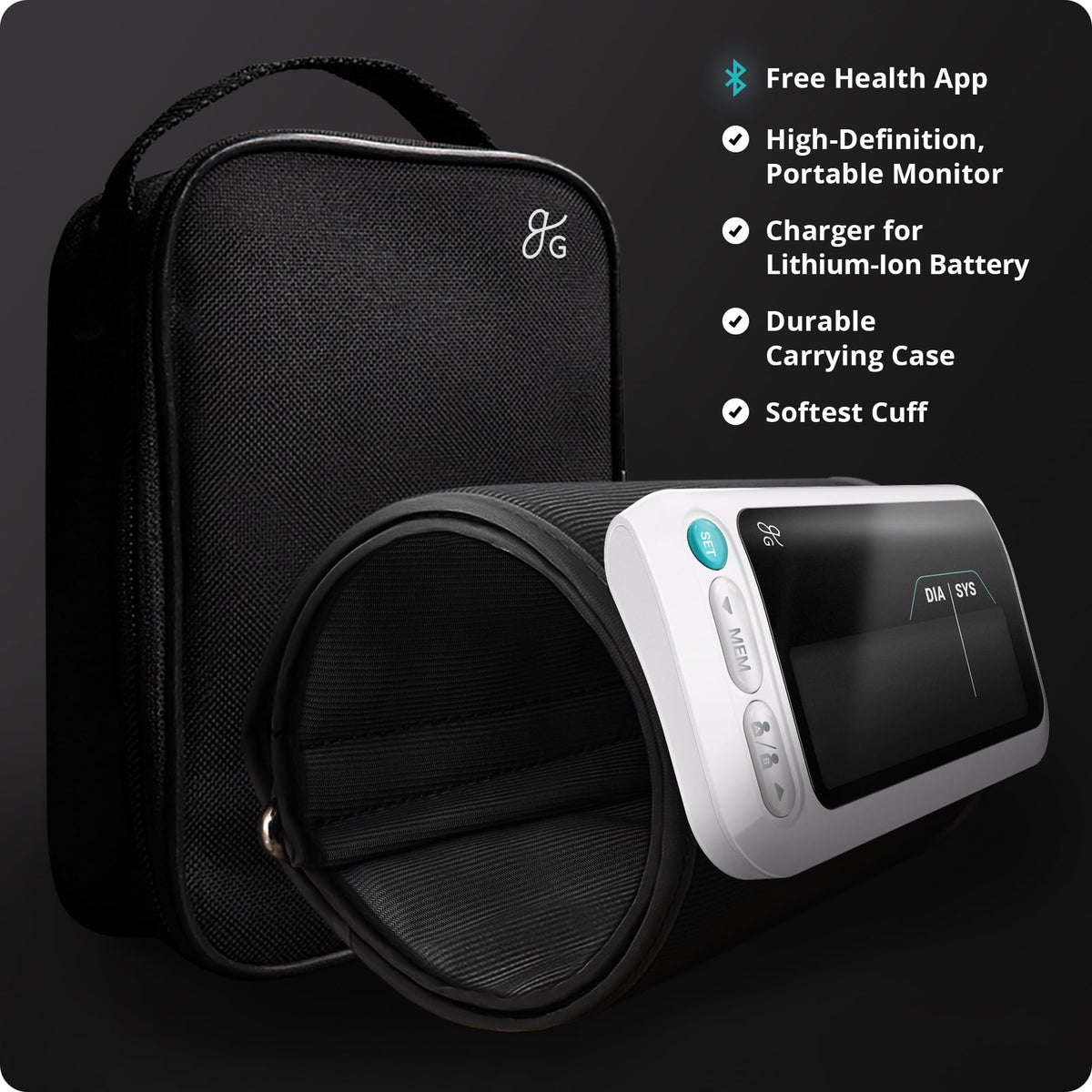 Bluetooth Blood Pressure Monitor with Upper Arm Cuff C352