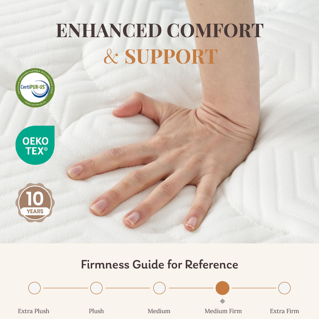 Full Size 10 Inch Hybrid Mattress A48240