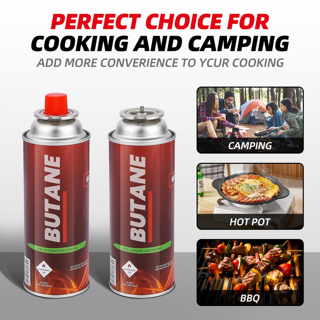 12 Pack 8oz Butane Fuel Cylinders D251827