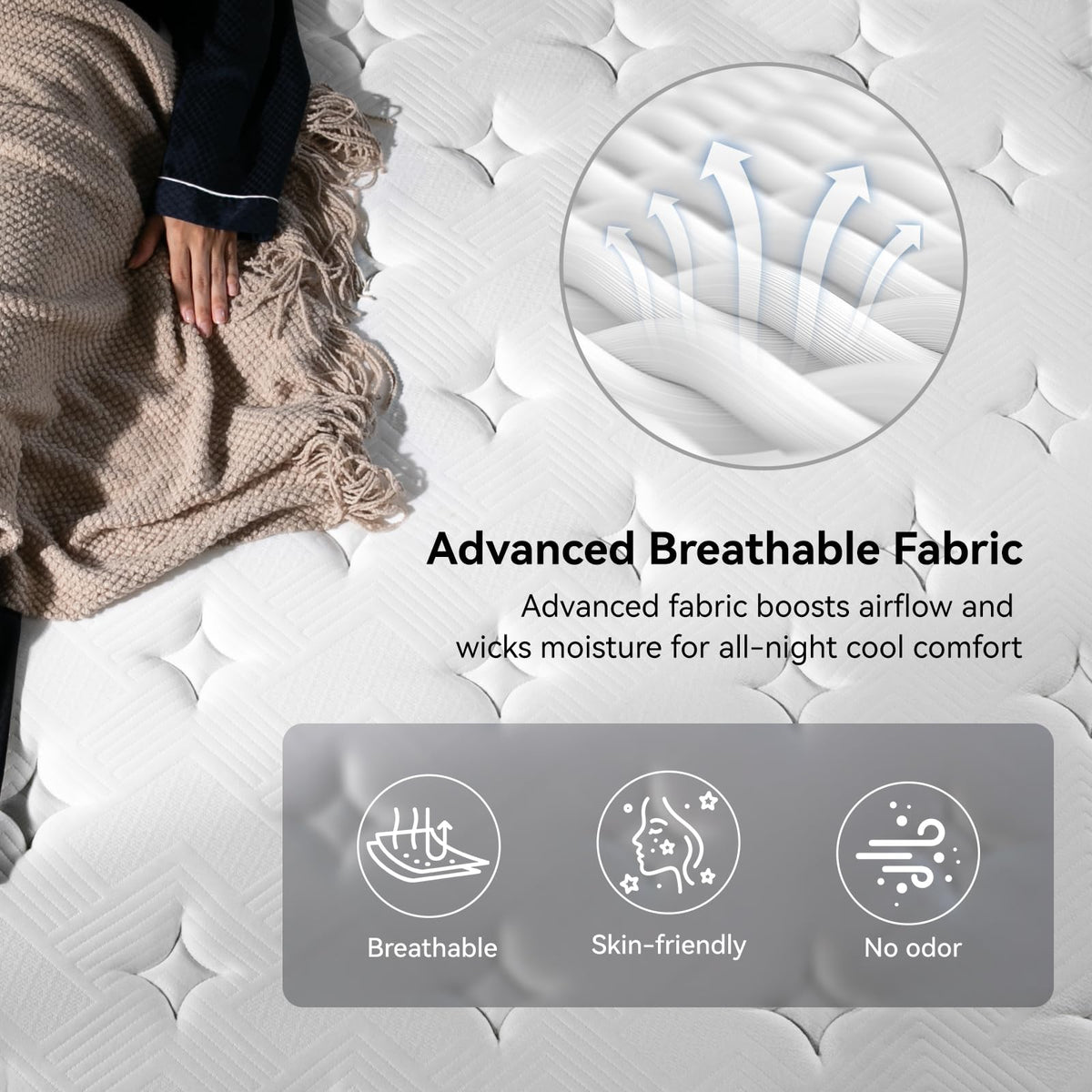 10 inch Cooling Hybrid Full Size Mattress D76440