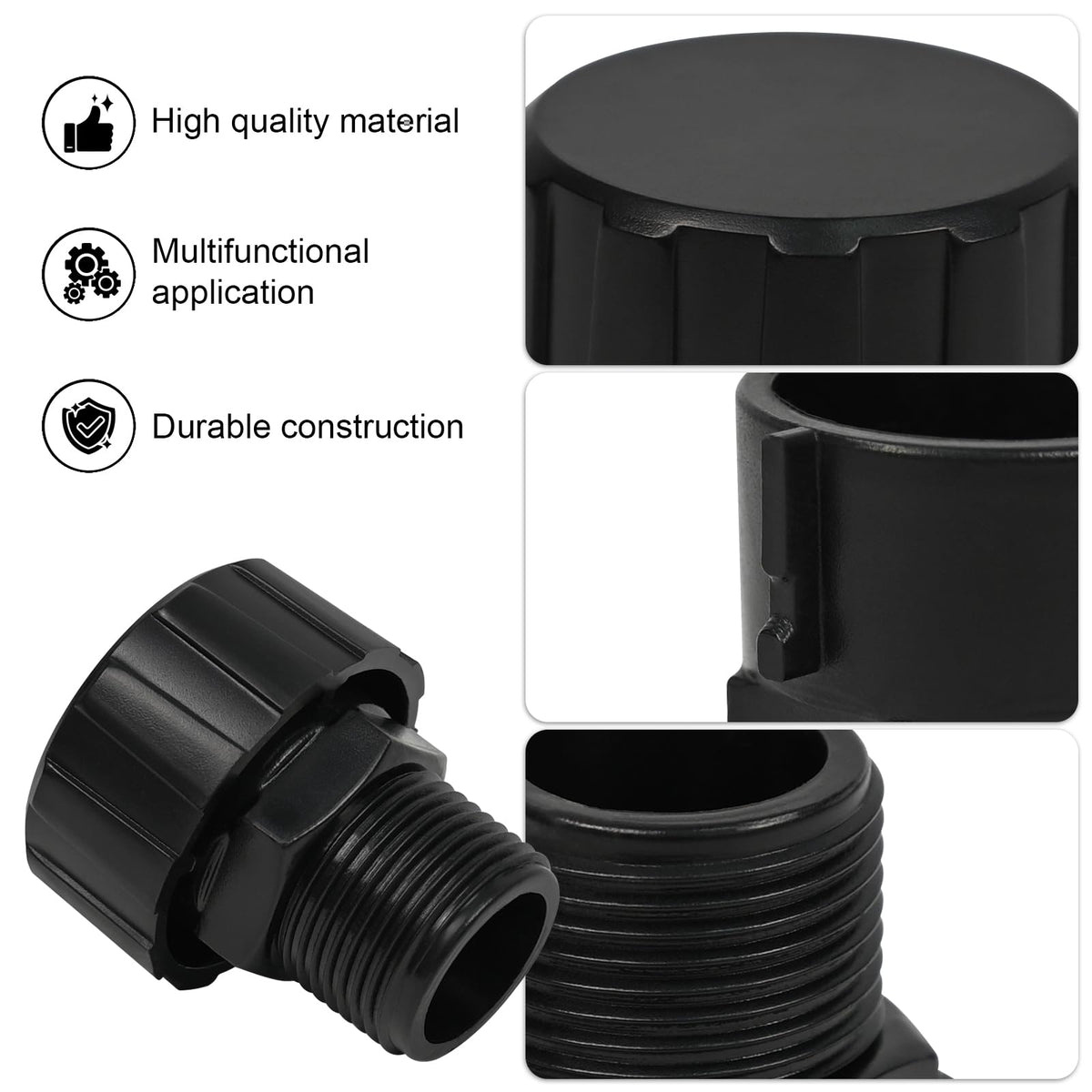 3/4 NPT Hydraulic Power Unit Poly Breather Cap 2 PCS J413748