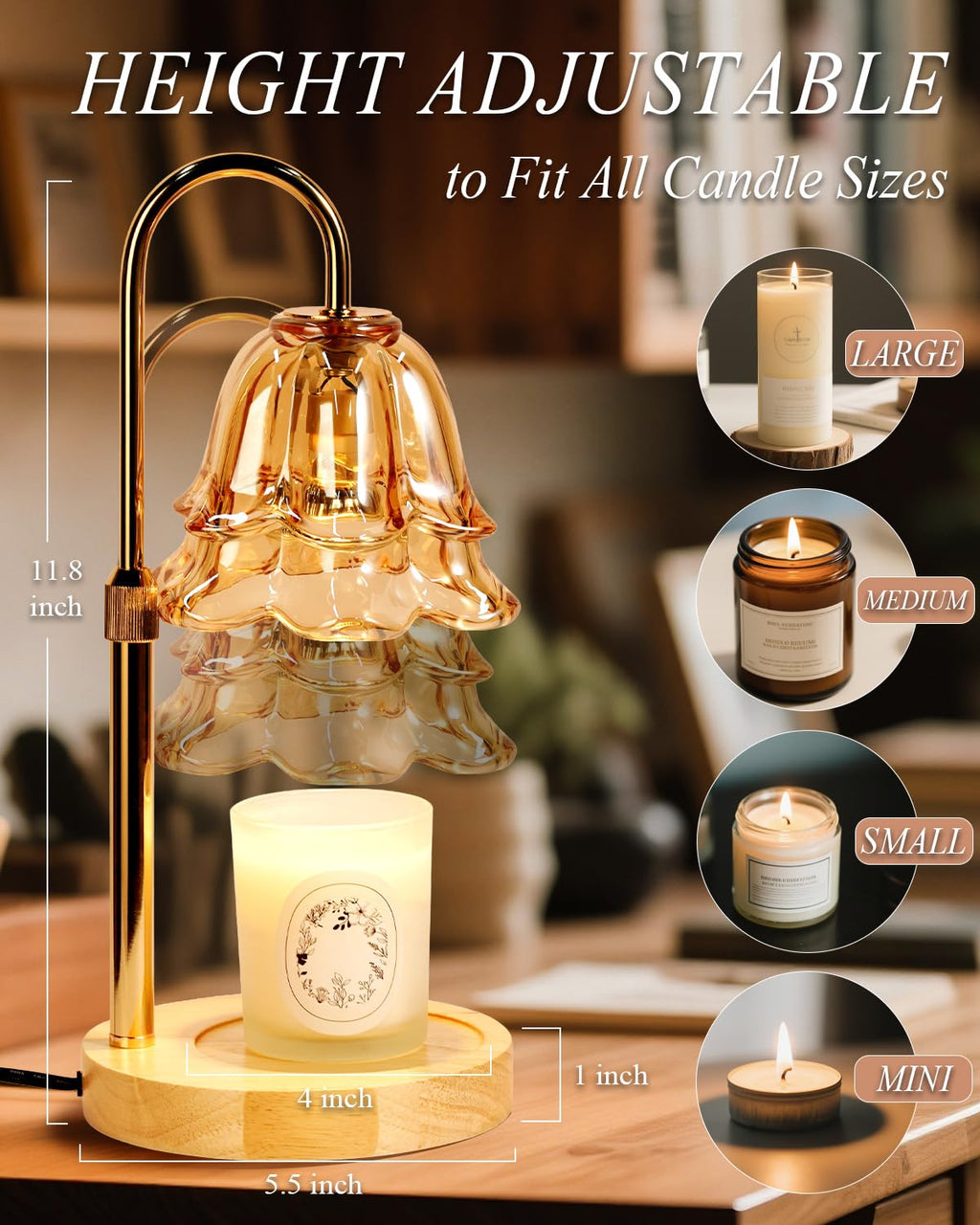 Dimmable Candle Warmer Lamp with Timer N175