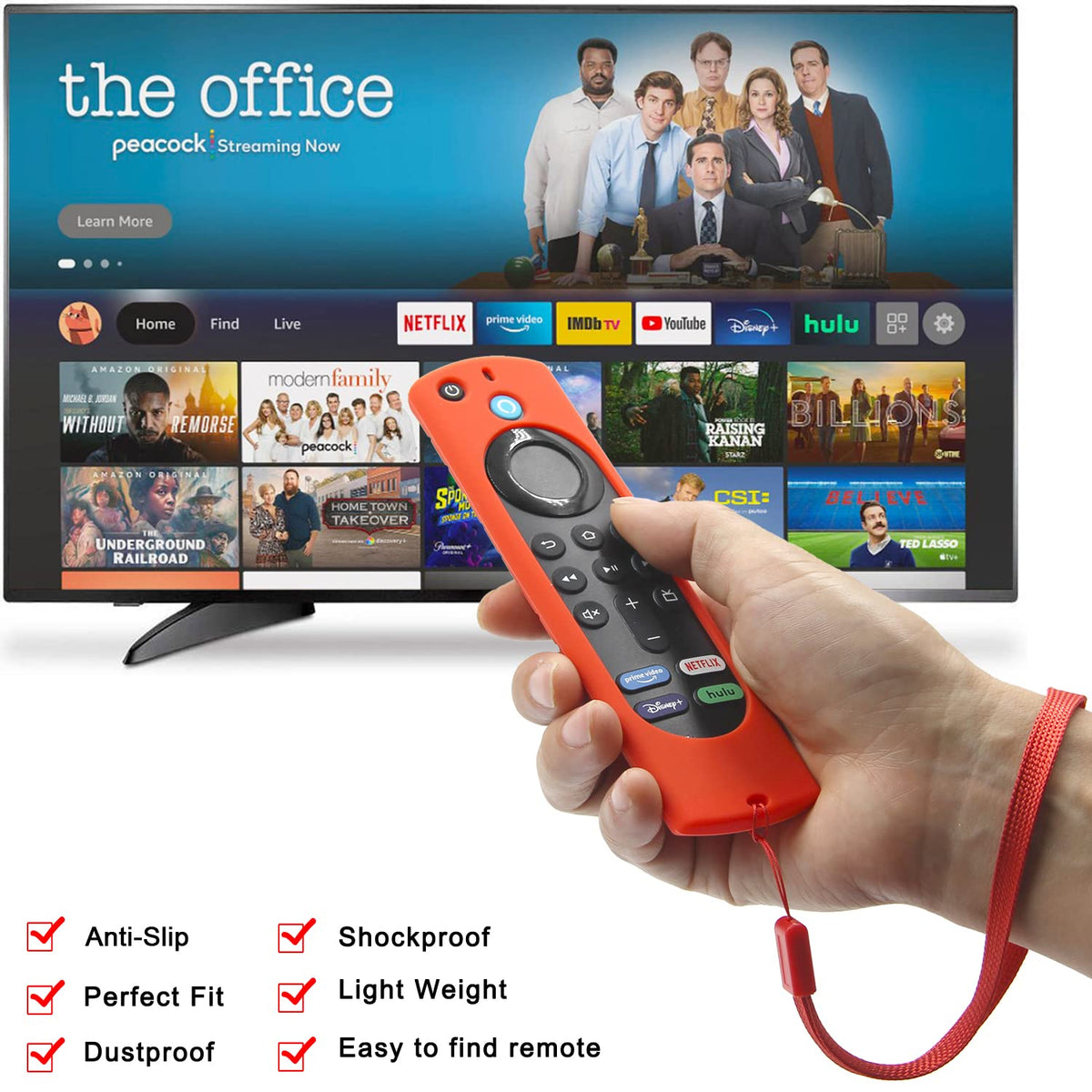 Silicone Remote Cover with Lanyard M541