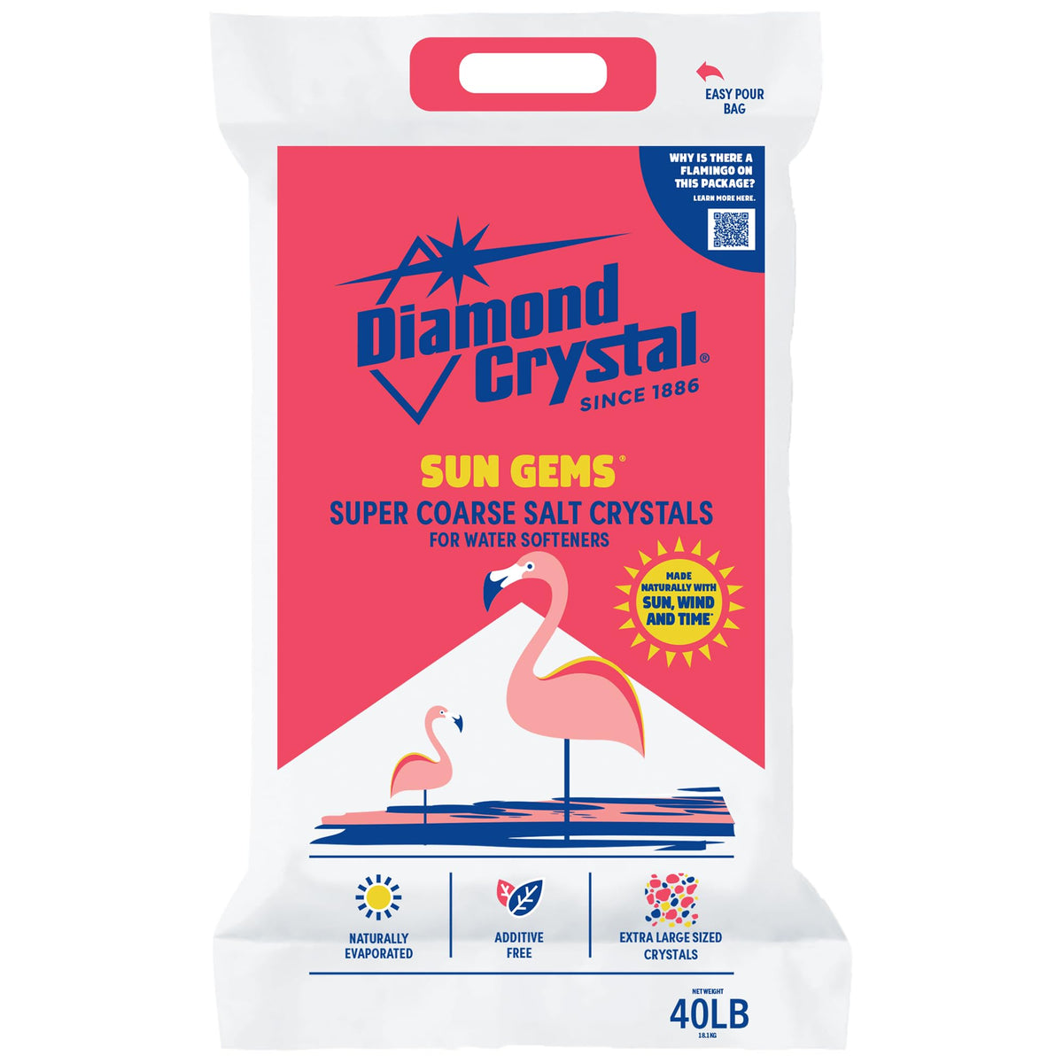 4 Pack Super Coarse Water Softener Salt, 40 Pounds M81182