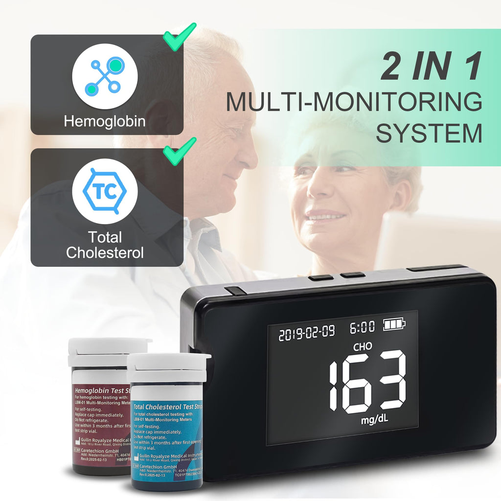 Hemoglobin Test Meter with 25 Test Strips F756541