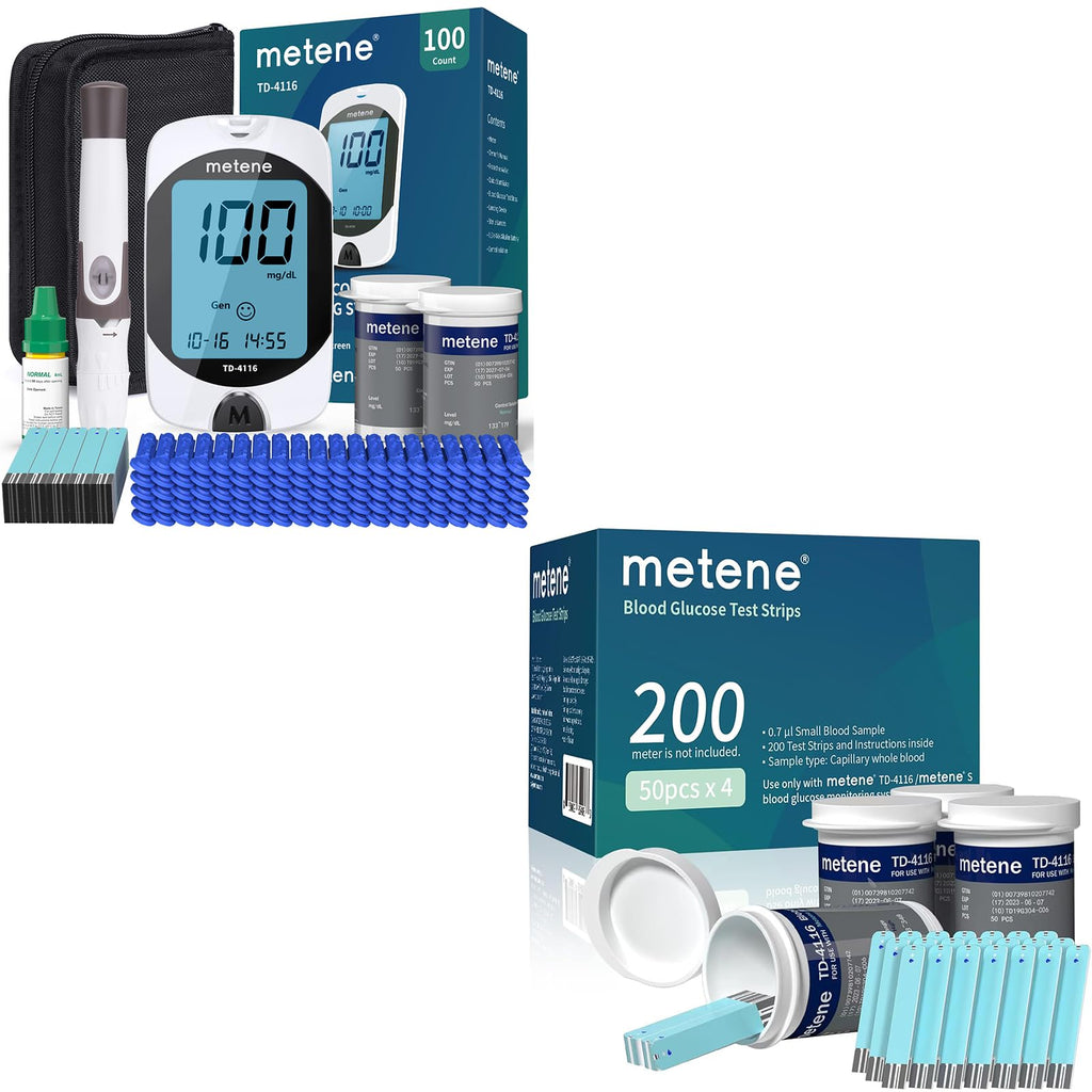 Blood Glucose Monitor Kit & 200 Test Strips K8543