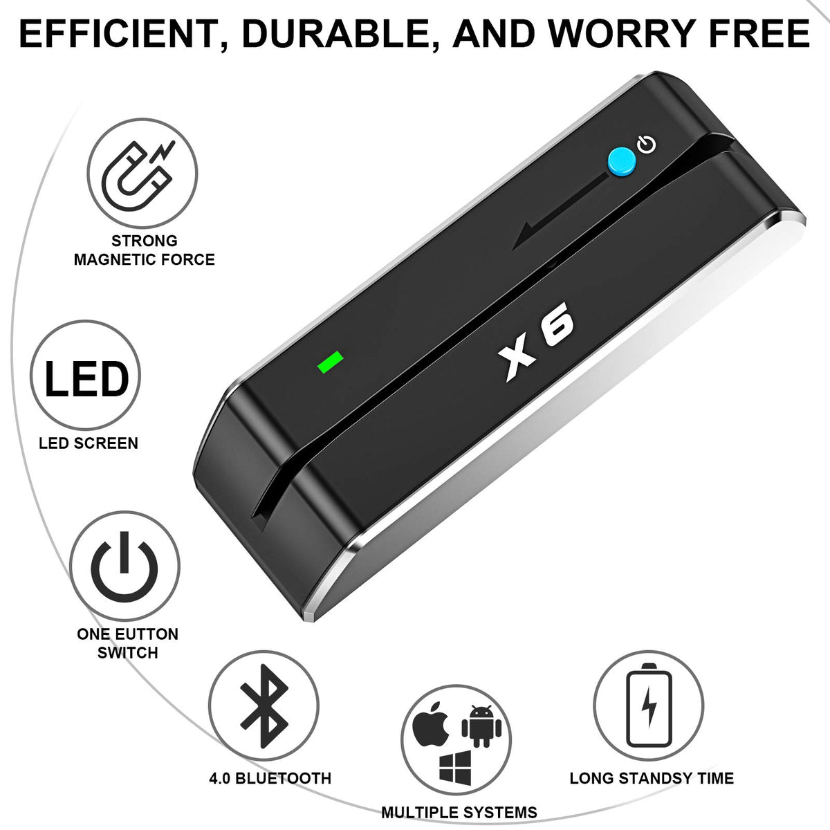 Magnetic Card Reader Writer USB 3 Tracks V454409