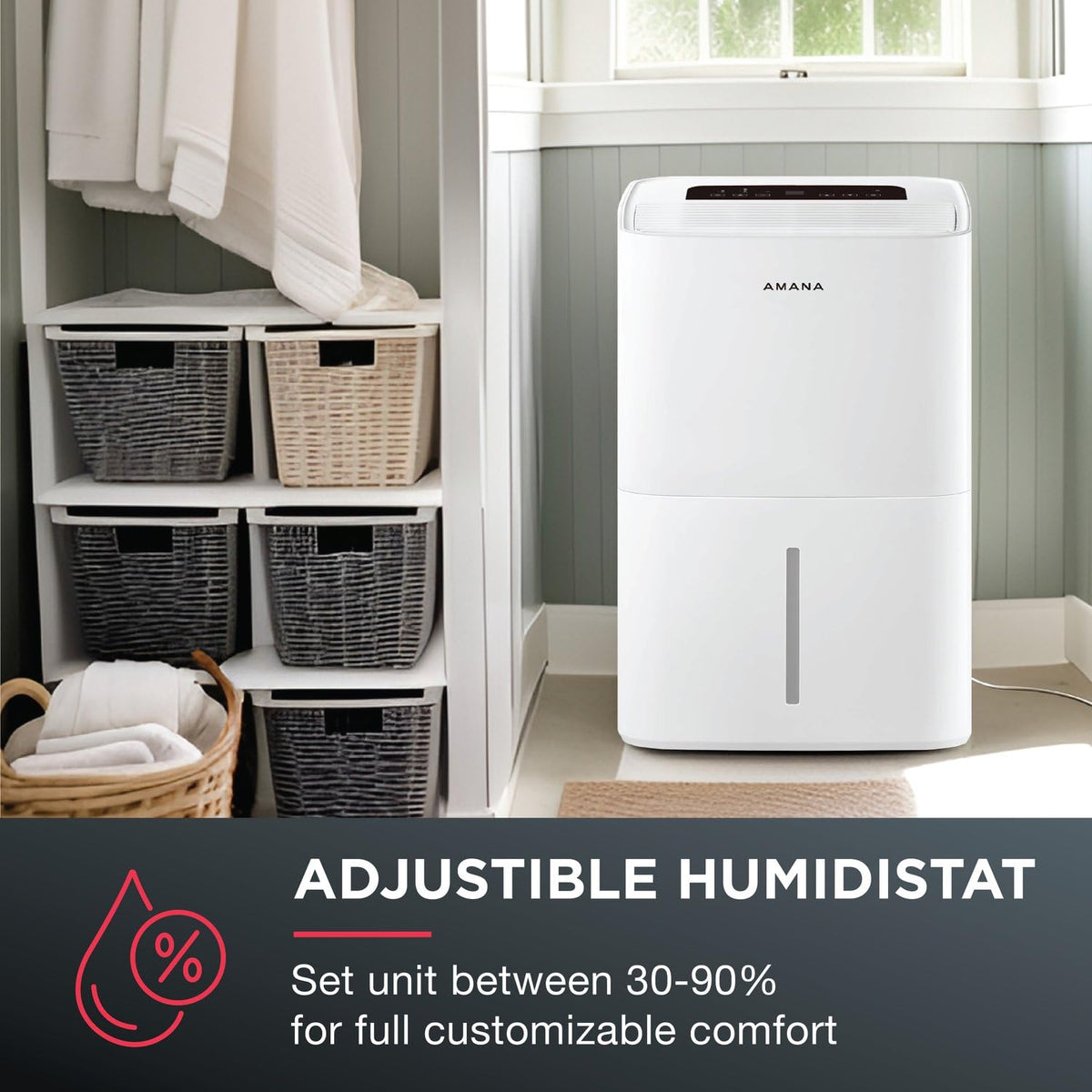 50-Pint Dehumidifier with 3 Speeds and Timer T705