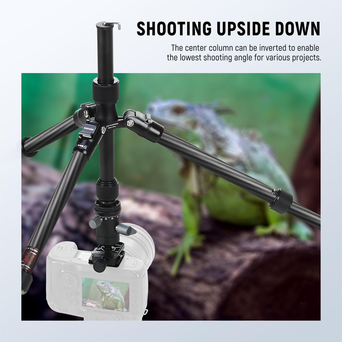 Carbon Fiber Camera Tripod Monopod 65" Lightweight Compact Travel DSLR Video Stand 360° Ball Head 13.2 lbs V689682