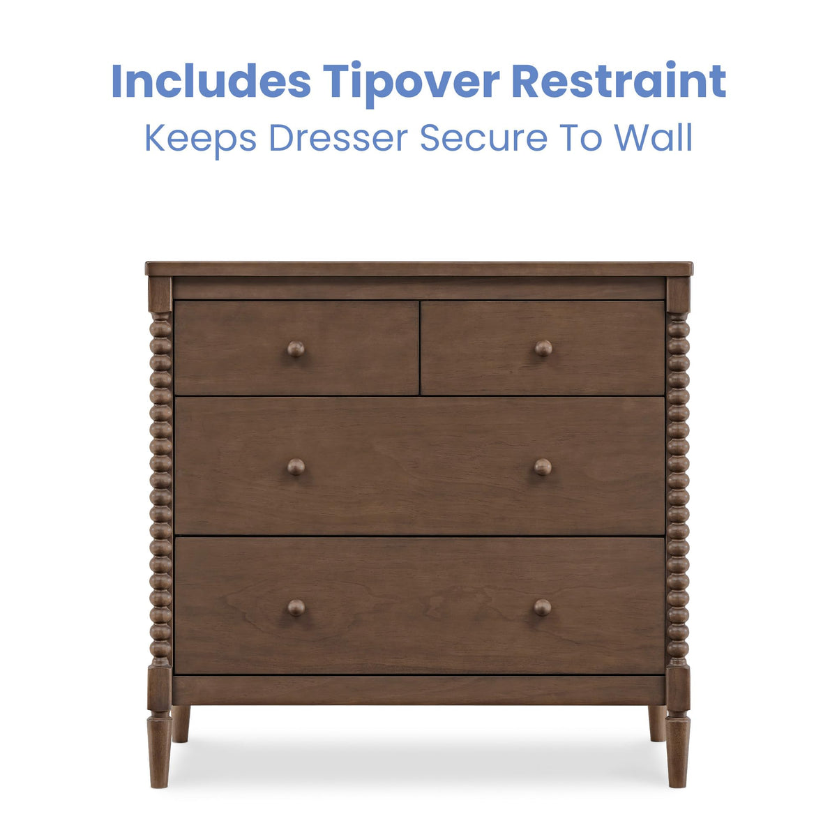 4 Drawer Dresser with Changing Top W695159
