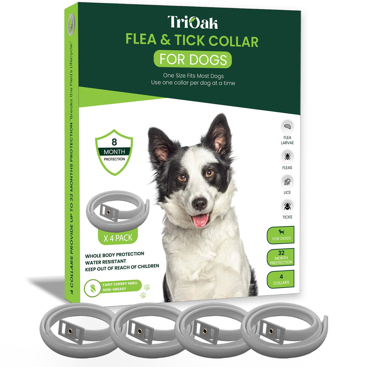 Adjustable Flea and Tick Prevention Dog Collar J348