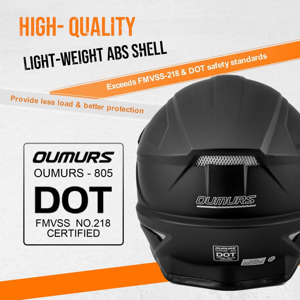 Adult ATV Dirt Bike Helmet with Goggles Gloves & Mask V287
