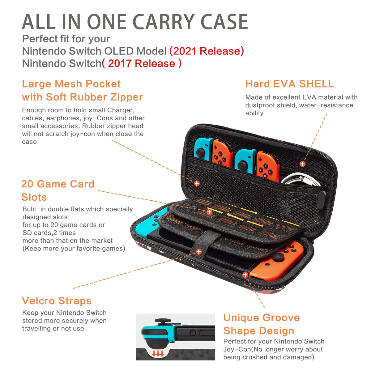 Switch Case with 16 Game Card Slot L798