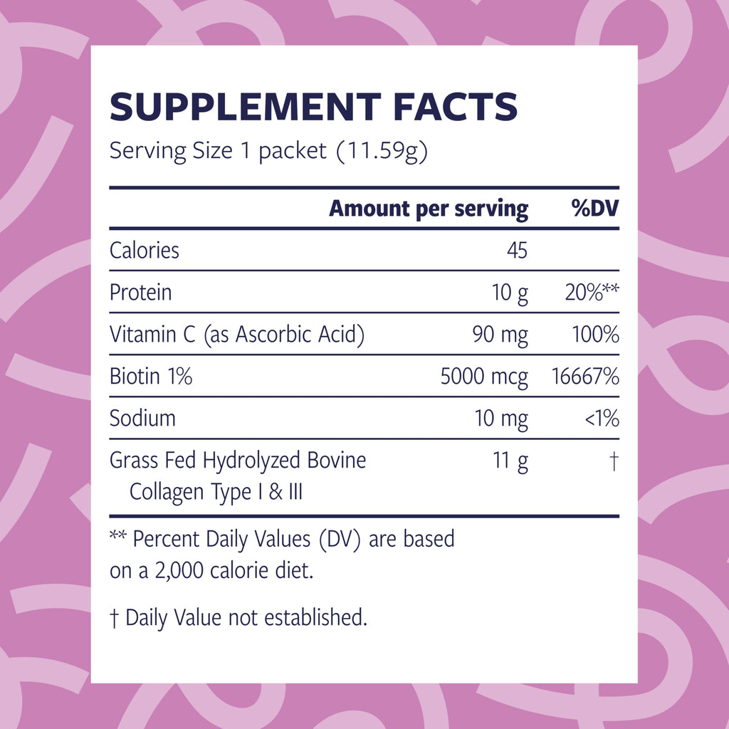 Hydrolyzed Collagen Peptides Powder Packets 20 Servings P810