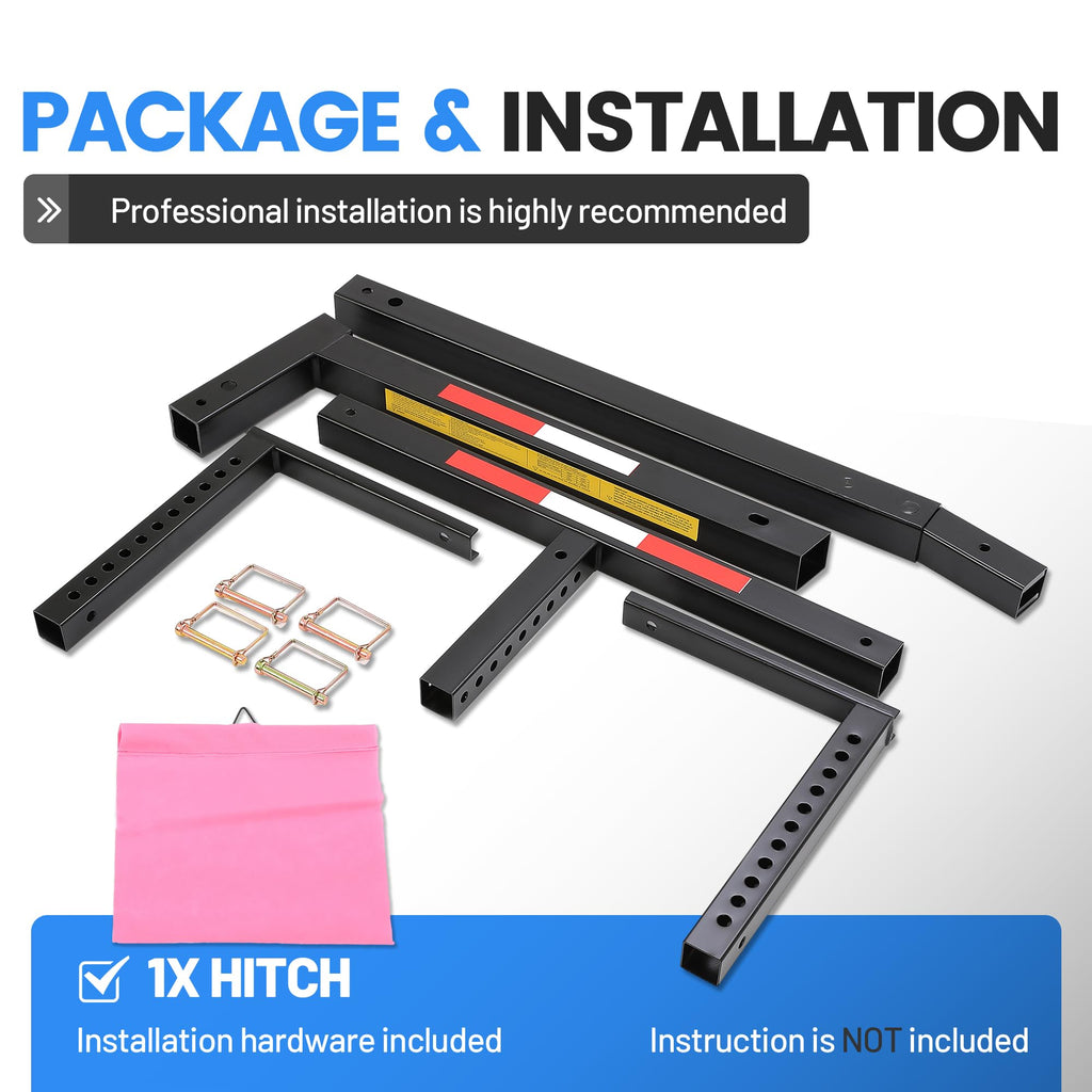 Truck Bed Extender Hitch Mount Extension Rack V3547