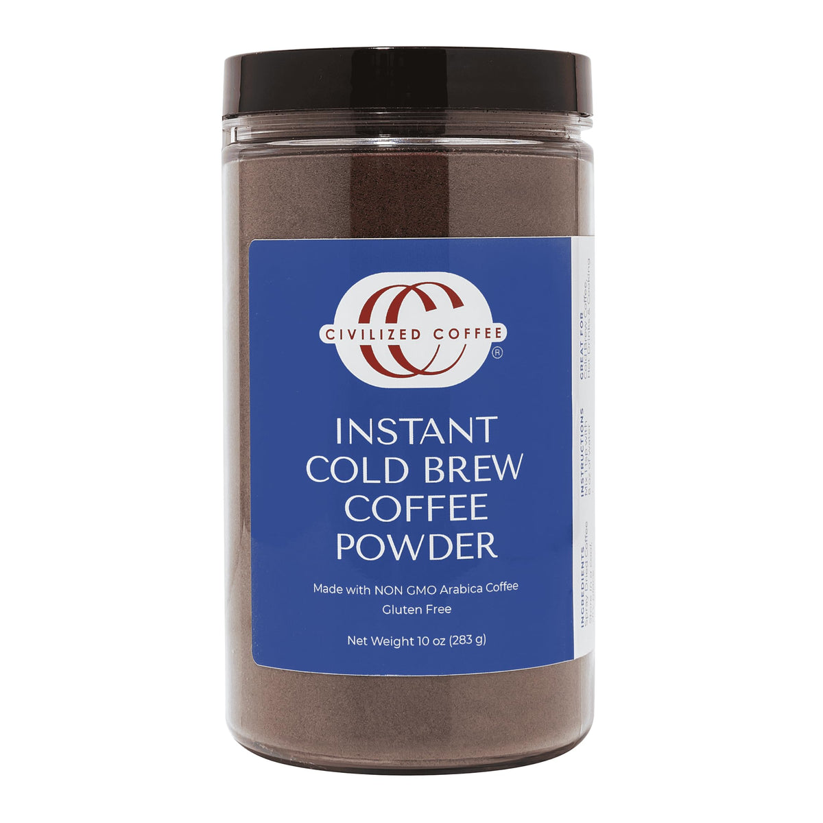 Instant Cold Brew Coffee Powder, 10 oz D7588