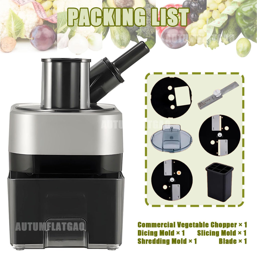 4 in 1 Electric Vegetable Chopper with 4 Stainless Steel Blades F329279