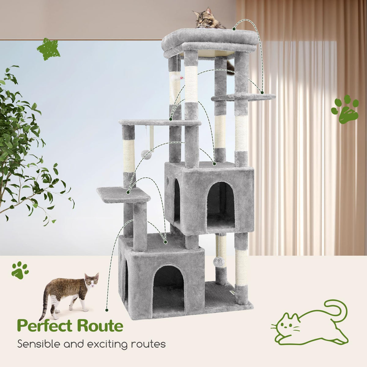 Light Grey Cat Tree N910645