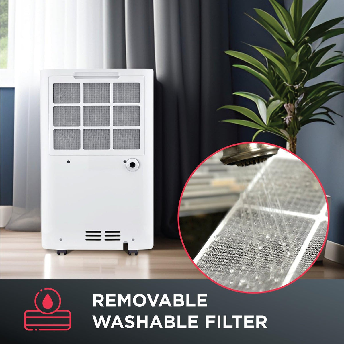 50-Pint Dehumidifier with 3 Speeds and Timer T705