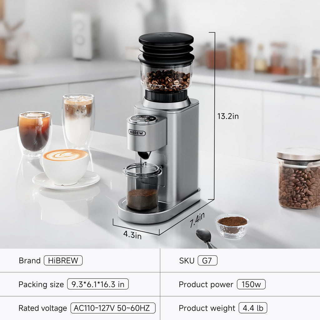 Electric Coffee Grinder with 48 Grind Settings Q623