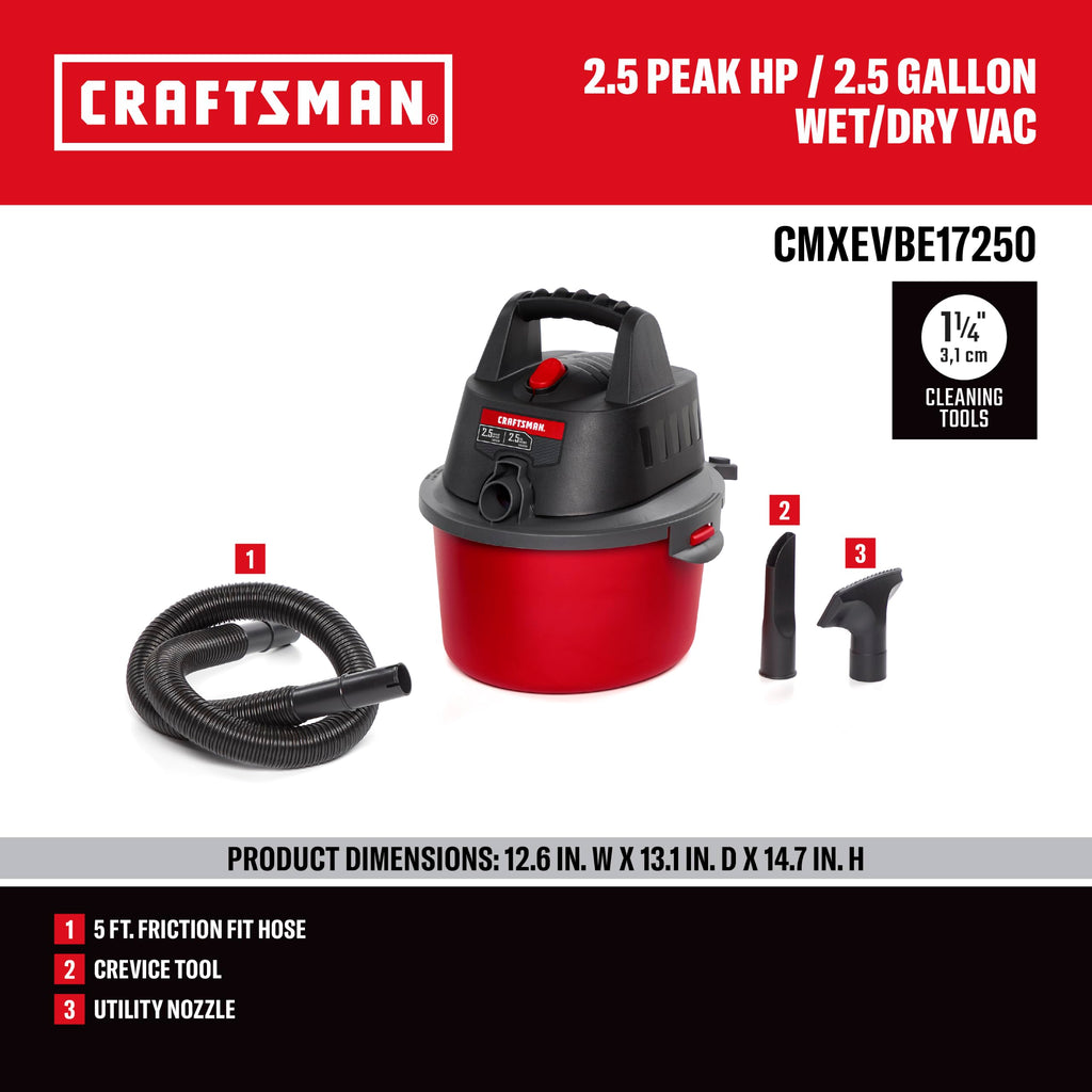 2.5 Gallon Wet Dry Shop Vacuum K37250
