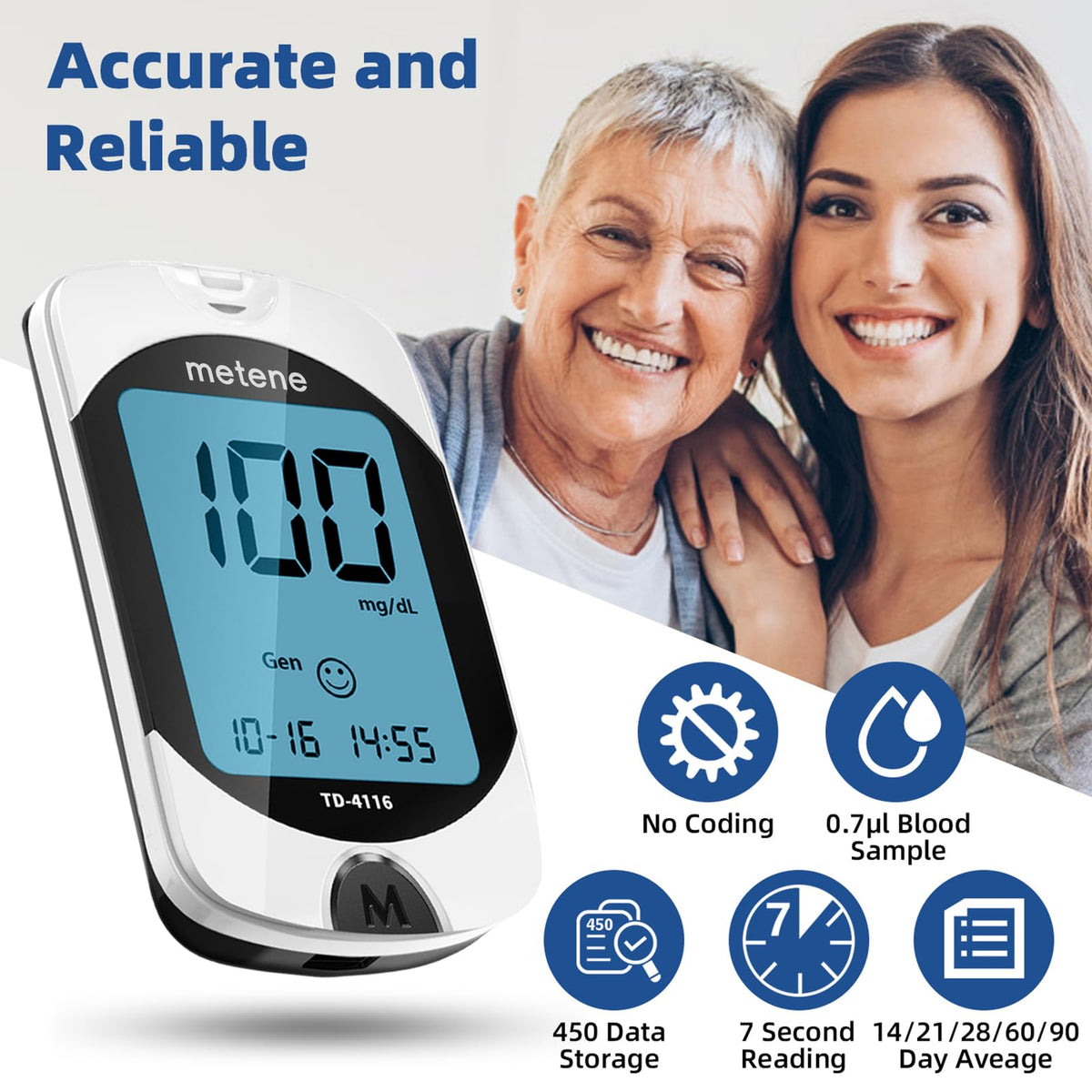Blood Glucose Monitor Kit & 200 Test Strips K8543